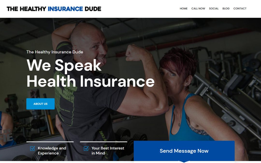 Web Design The Healthy Insurance Dude