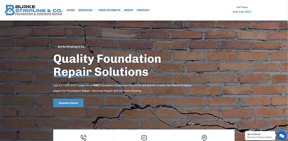 Foundation Repair Web Design