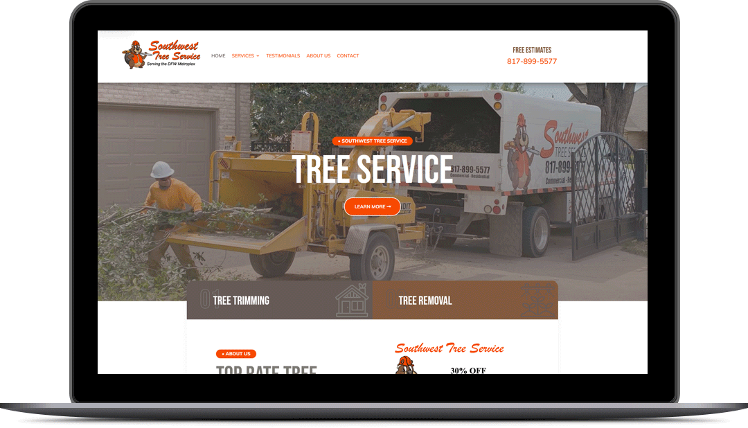 Web Design Tree Services Fort Worth